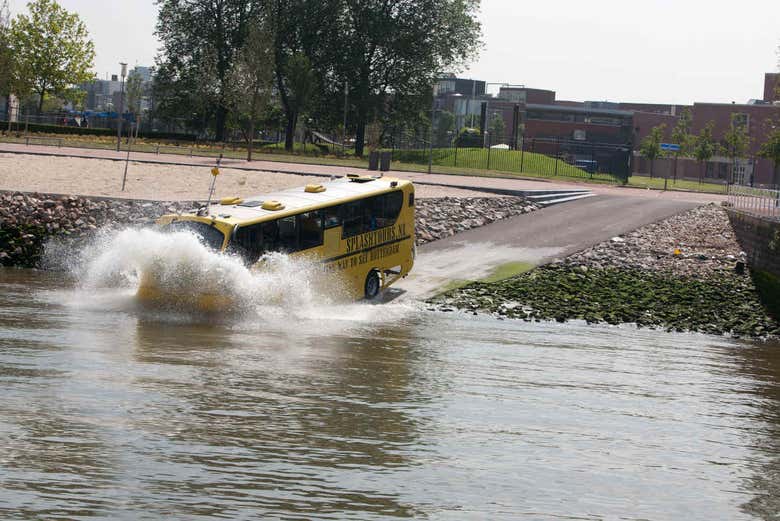 Tour en autobús anfibio por Róterdam