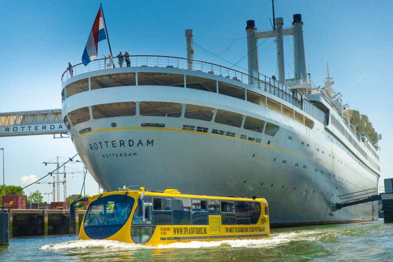 Tour en autobús anfibio por Róterdam