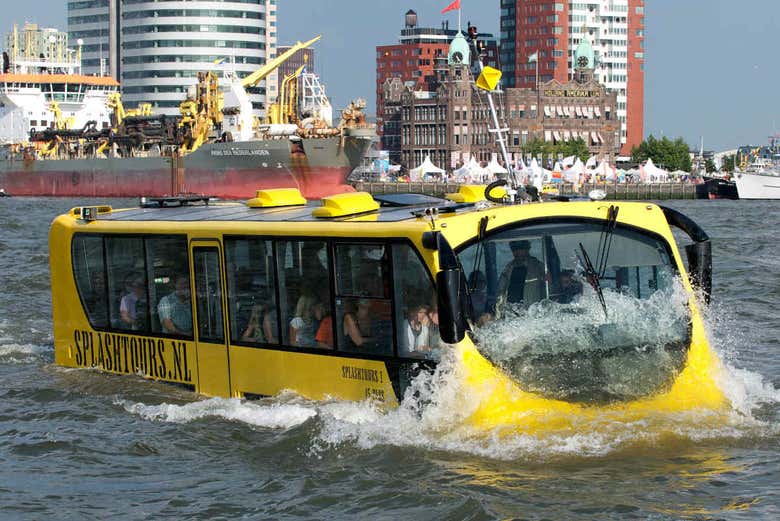 Tour en autobús anfibio por Róterdam
