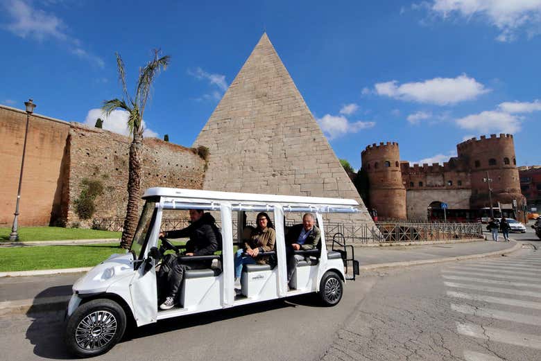 Tour en tuk tuk eléctrico por Roma