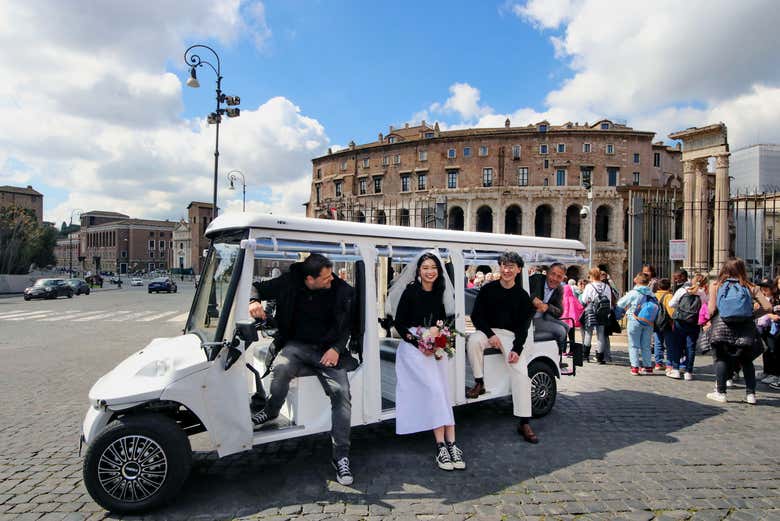 Tour en tuk tuk eléctrico por Roma