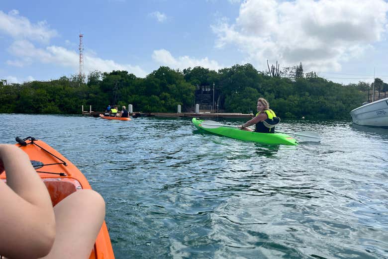 Tour en kayak por la Laguna Española y Mangel Halto + Snorkel