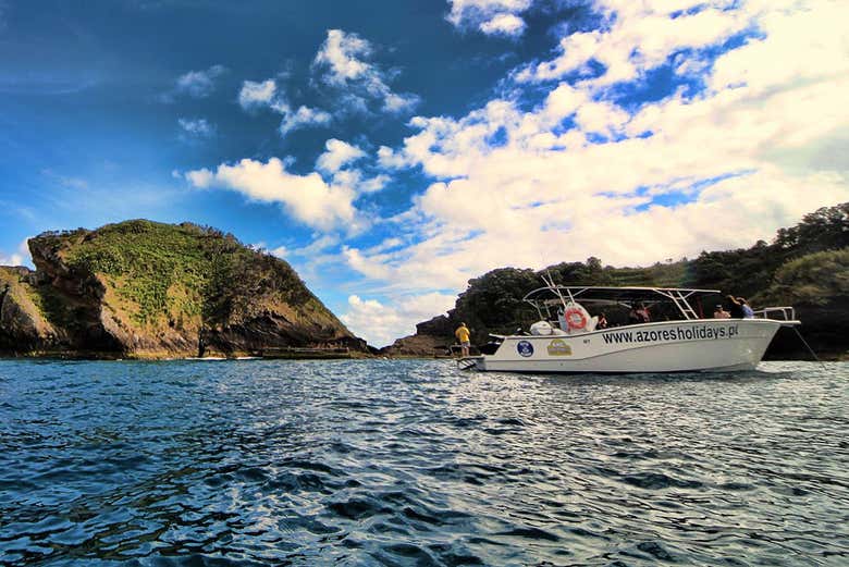 Paseo en barco por el sur de São Miguel