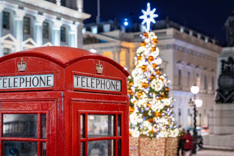 Autobús navideño de Londres