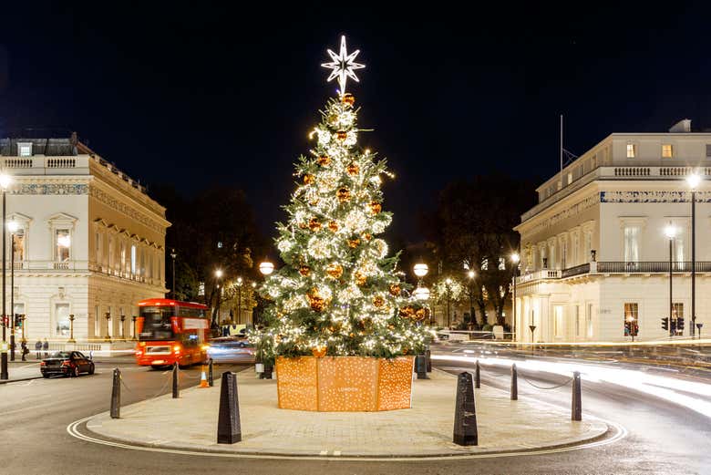 Autobús navideño de Londres