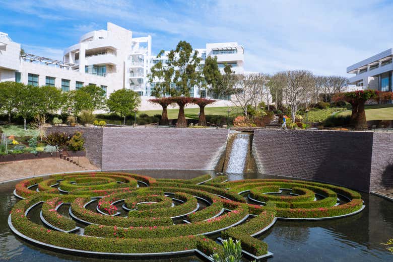 Entrada al Getty Center con audioguía