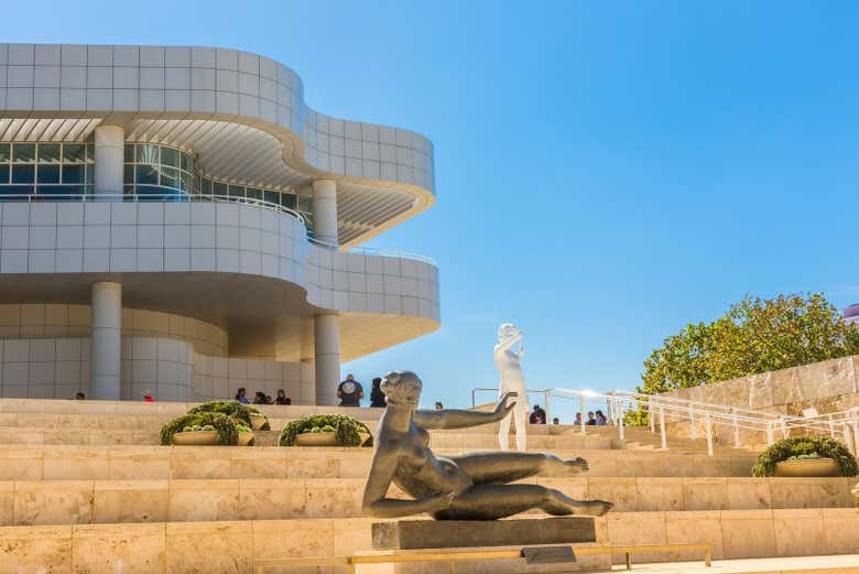 Entrada al Getty Center con audioguía