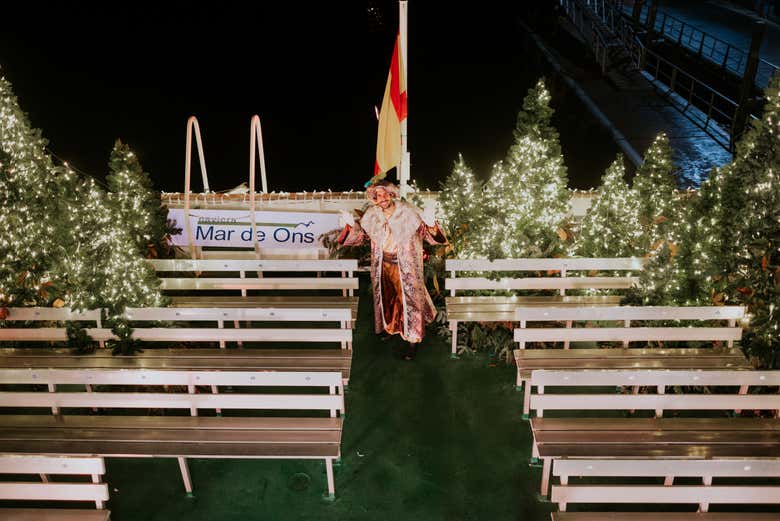 Barco navideño de Vigo