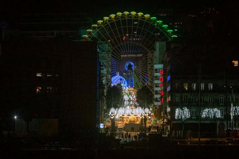 Barco navideño de Vigo