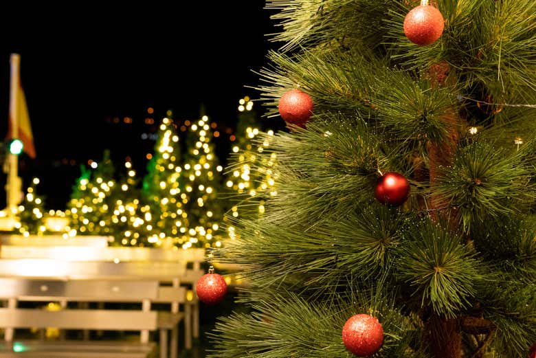 Barco navideño de Vigo