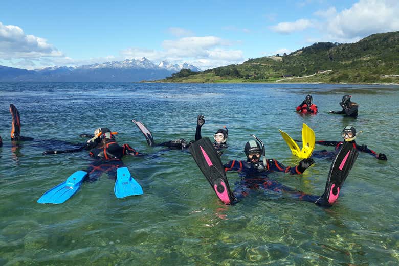 Snorkel en el Canal Beagle