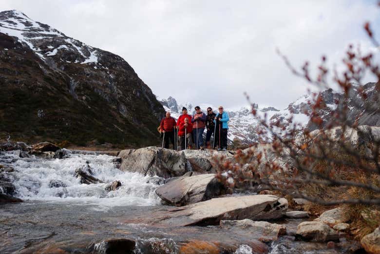 Trekking al atardecer hasta la Laguna Esmeralda