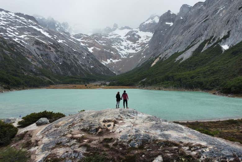 Trekking al atardecer hasta la Laguna Esmeralda