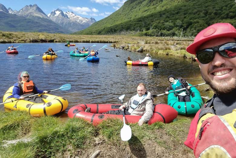 Packrafting en el río Olivia