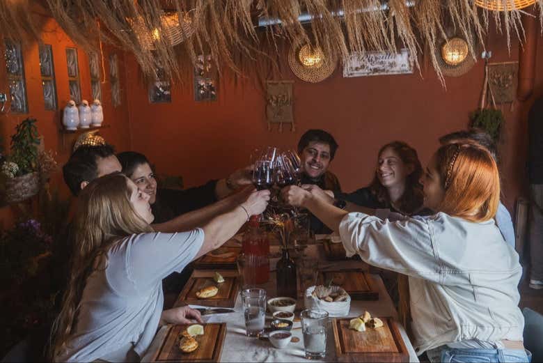 Asado argentino en el barrio de Palermo
