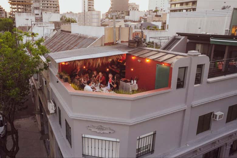 Asado argentino en el barrio de Palermo