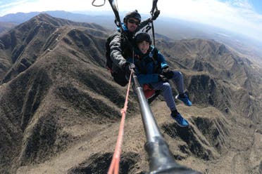 Vuelo en parapente por Mendoza