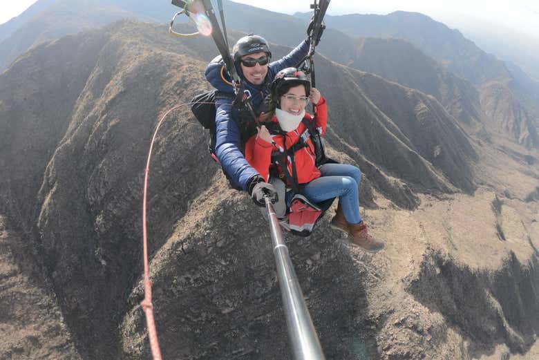 Vuelo en parapente por Mendoza