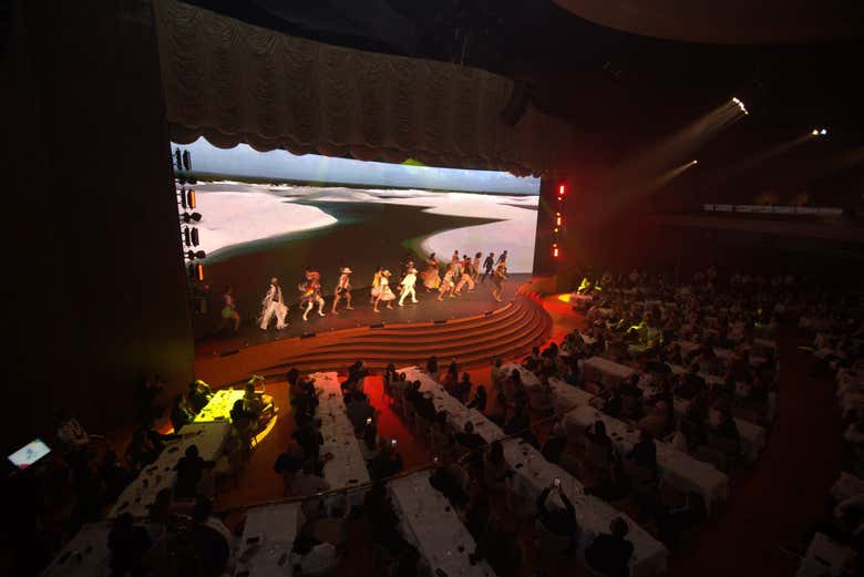 Transporte y cena en el espectáculo de Roxy Dinner Show