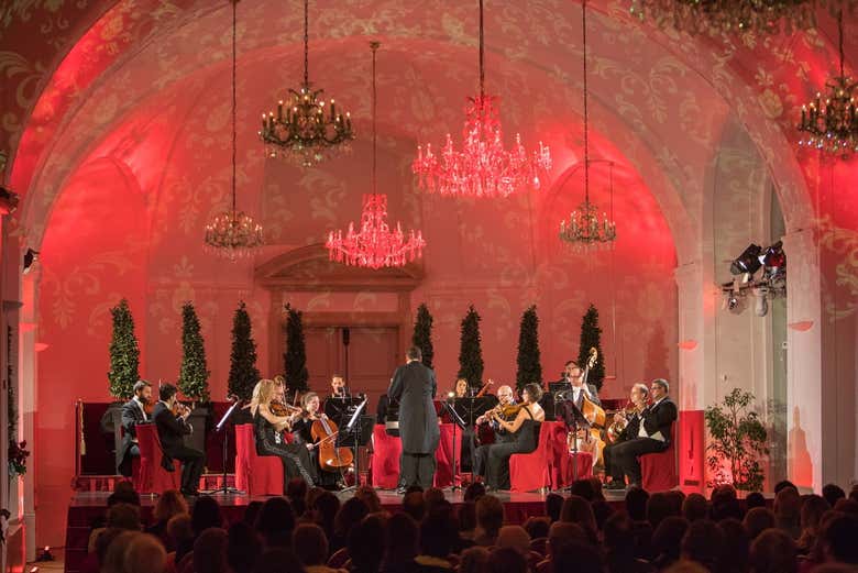 Palacio Schönbrunn con cena y concierto