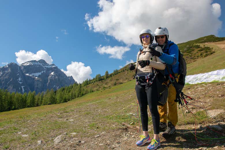 Vuelo en parapente por el Tirol