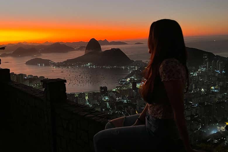 Amanecer en el mirador de Dona Marta + Cristo Redentor