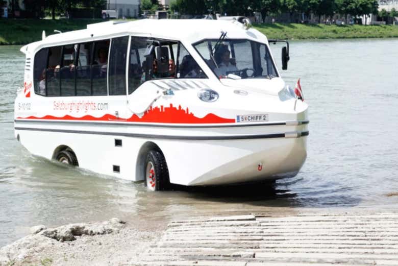 Tour en autobús anfibio por Salzburgo