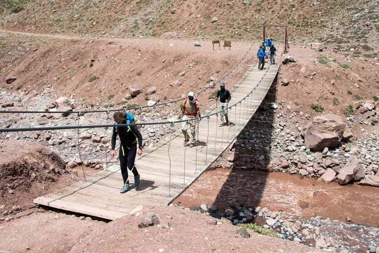 Trekking al campamento Confluencia del Aconcagua