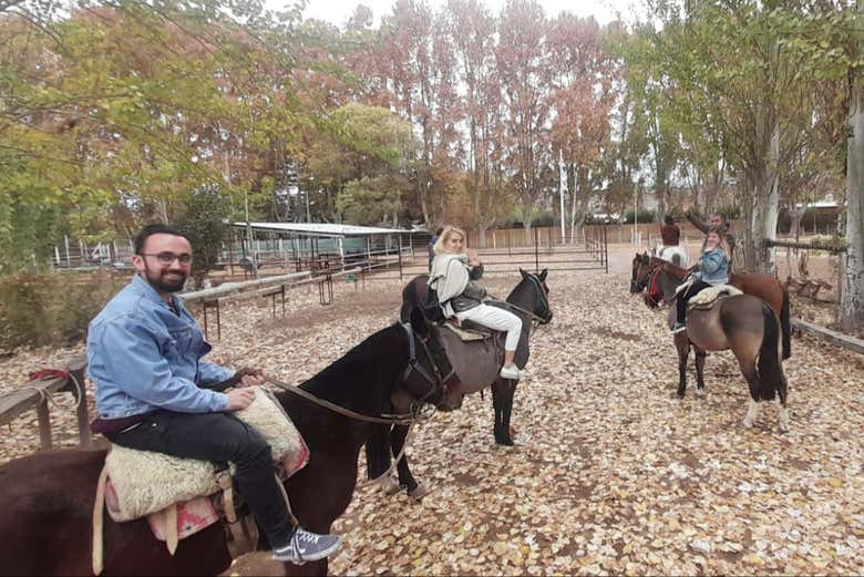 Paseo a caballo por Lunlunta