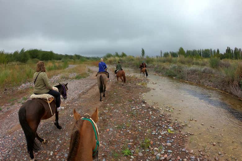 Paseo a caballo por Lunlunta