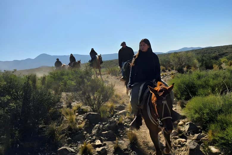 Paseo a caballo por la estancia Las Hermosas + Asado argentino