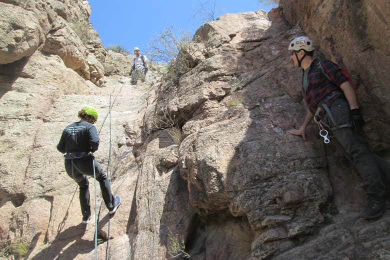 Trekking y rápel en Cacheuta + Aguas termales