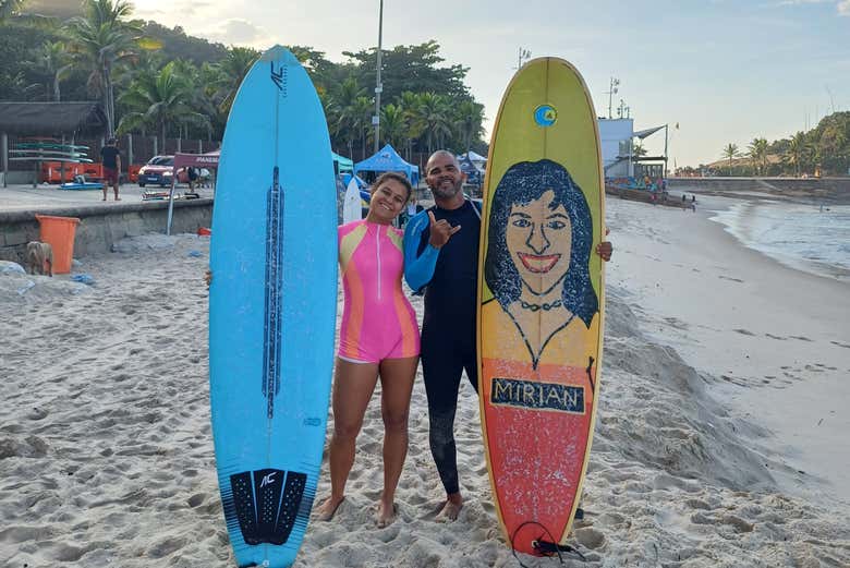Curso de surf en Río de Janeiro