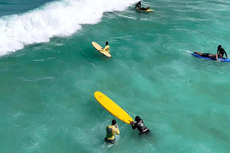 Curso de surf en Río de Janeiro