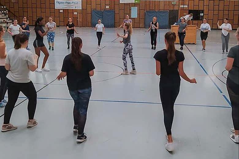Clase de samba en Río de Janeiro