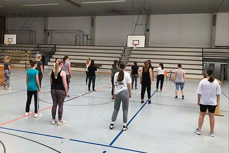 Clase de samba en Río de Janeiro