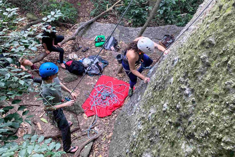 Escalada en el Morro de Babilonia
