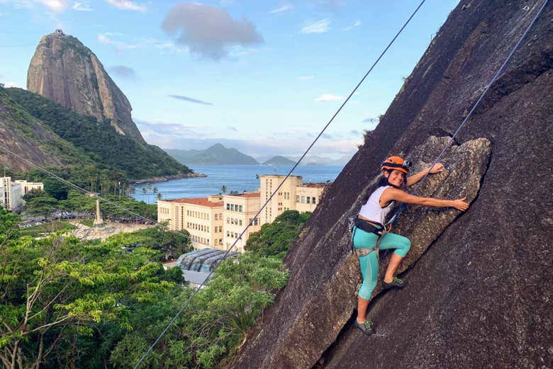 Escalada en el Morro de Babilonia