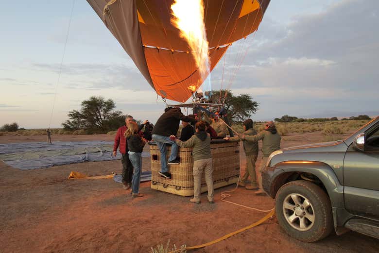 Paseo en globo por San Pedro de Atacama
