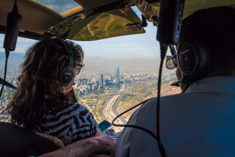 Paseo en helicóptero por Santiago de Chile