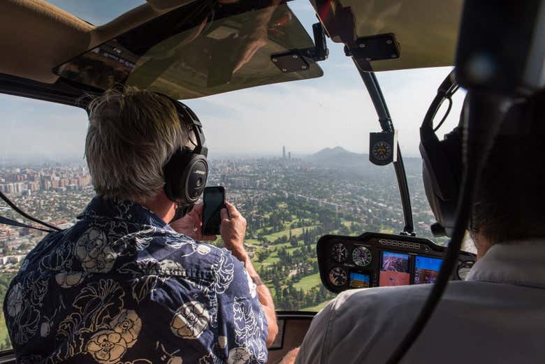 Paseo en helicóptero por Santiago de Chile