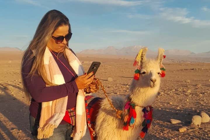 Senderismo con llamas + Ceremonia ancestral en el desierto de Atacama