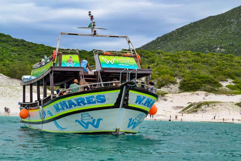 Excursión a Arraial do Cabo + Paseo en barco