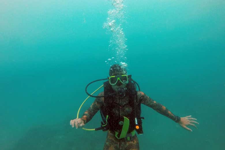 Bautismo de buceo en Cartagena