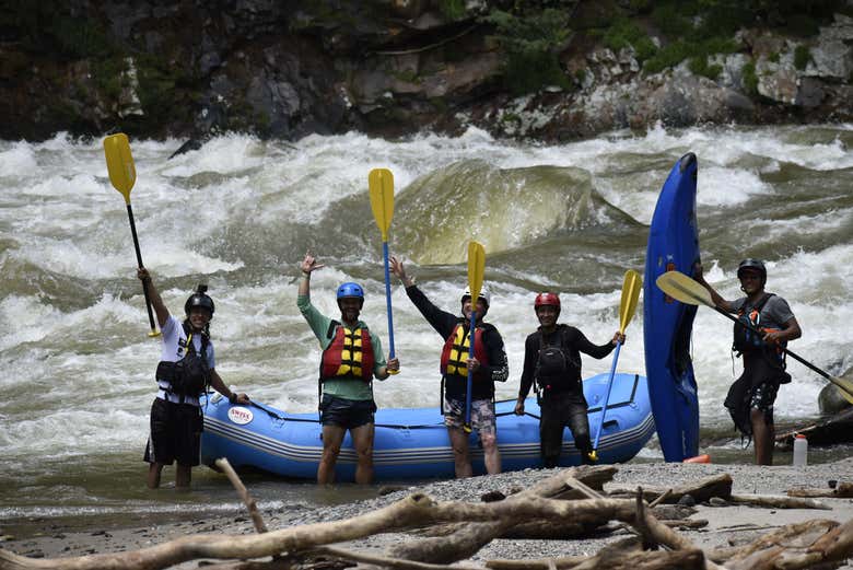 Rafting de iniciación en el río Samaná