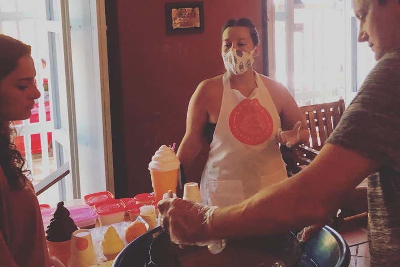 Taller y degustación de helado de paila