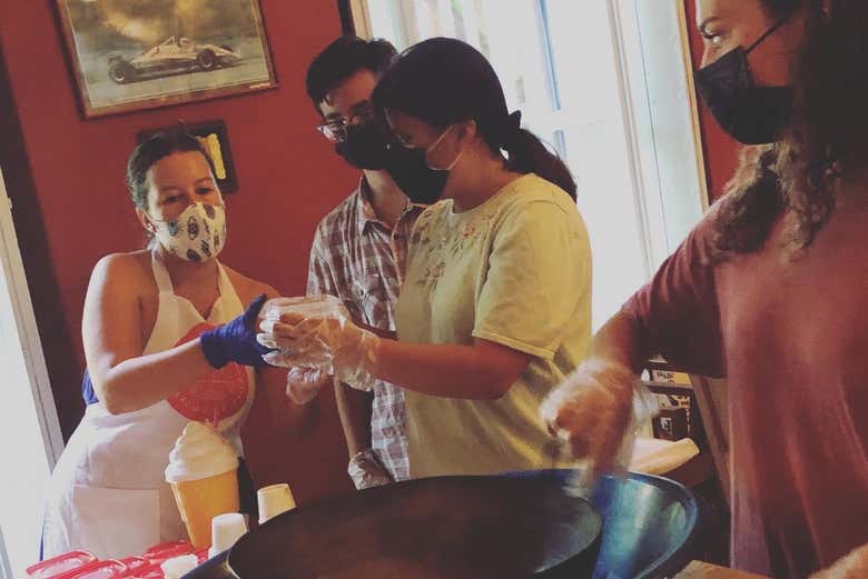 Taller y degustación de helado de paila