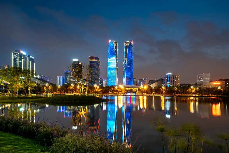 Tour nocturno por Chengdú
