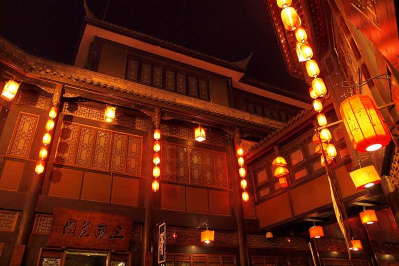 Tour nocturno por Chengdú