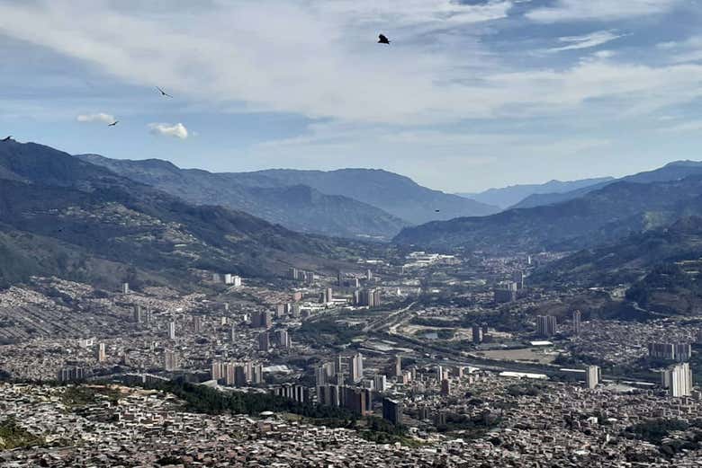Vuelo en parapente por Medellín